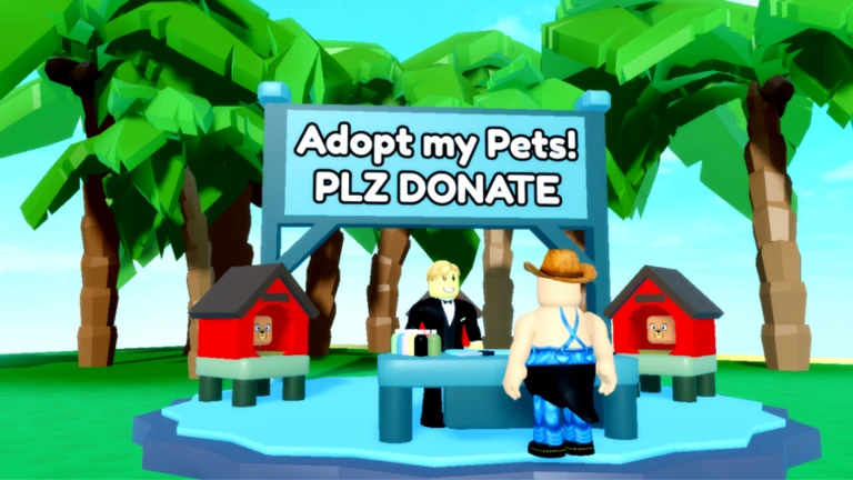 Imagem oficial do jogo Adopt Pets! no Roblox