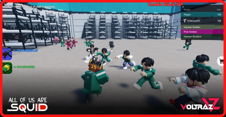 Imagem oficial do jogo All Of Us Are Squid no Roblox
