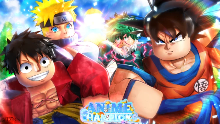Imagem oficial do jogo Anime Champions no Roblox