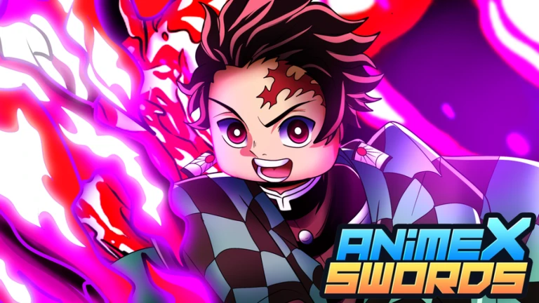 Imagem oficial do jogo Anime Swords X no Roblox
