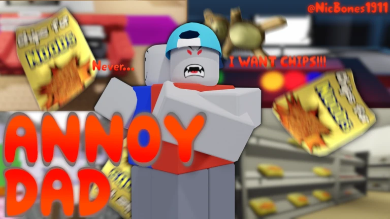 Imagem oficial do jogo Annoy Dad no Roblox