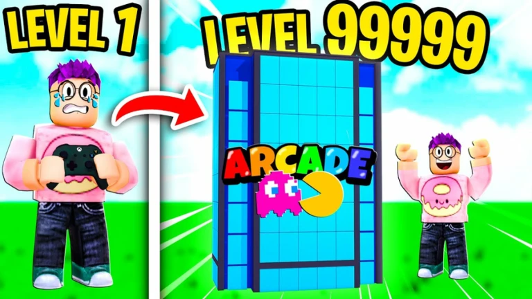 Imagem oficial do jogo Arcade Tycoon no Roblox