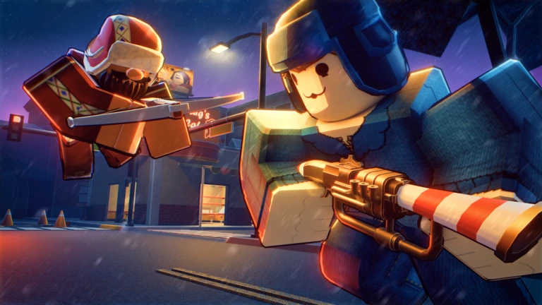 Imagem oficial do jogo Arsenal no Roblox