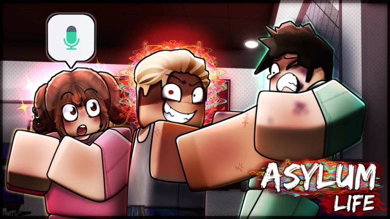 Imagem oficial do jogo Asylum Life no Roblox