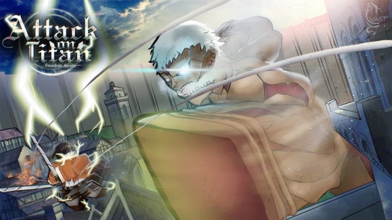Imagem oficial do jogo Attack on Titan: Freedom Awaits no Roblox