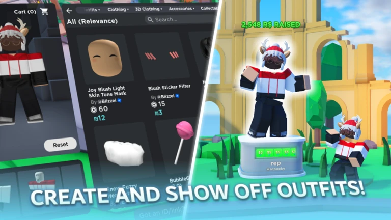 Imagem oficial do jogo Avatar Island (Outfit Donation Game) no Roblox