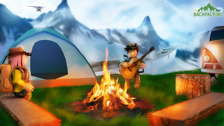 Imagem oficial do jogo Backpacking no Roblox