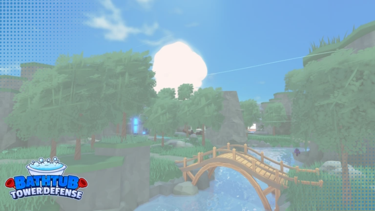 Imagem oficial do jogo Bathtub Tower Defense no Roblox