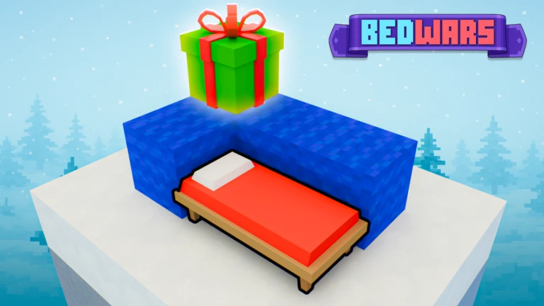 Imagem oficial do jogo BedWars no Roblox