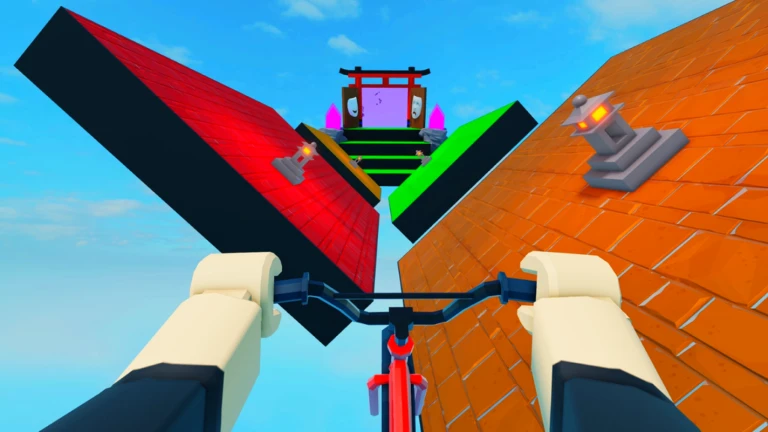 Imagem oficial do jogo Bike Ninja Course no Roblox