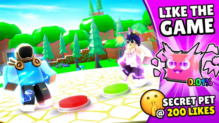 Imagem oficial do jogo Billionaire Button Simulator no Roblox