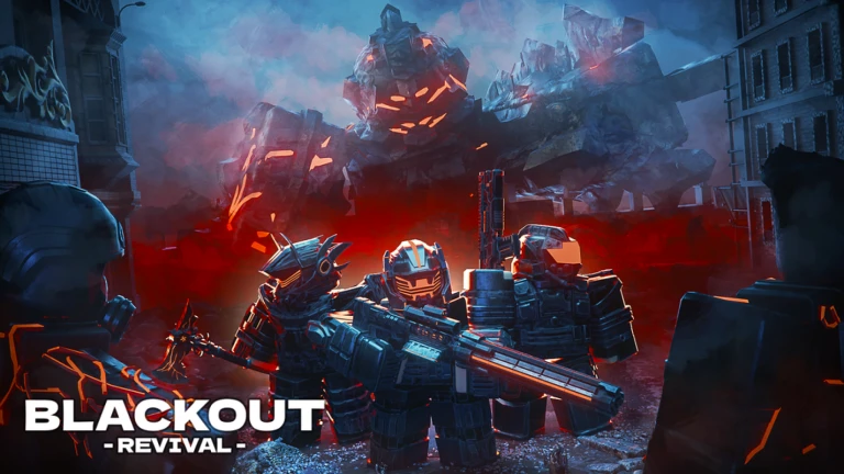 Imagem oficial do jogo Blackout: Revival no Roblox
