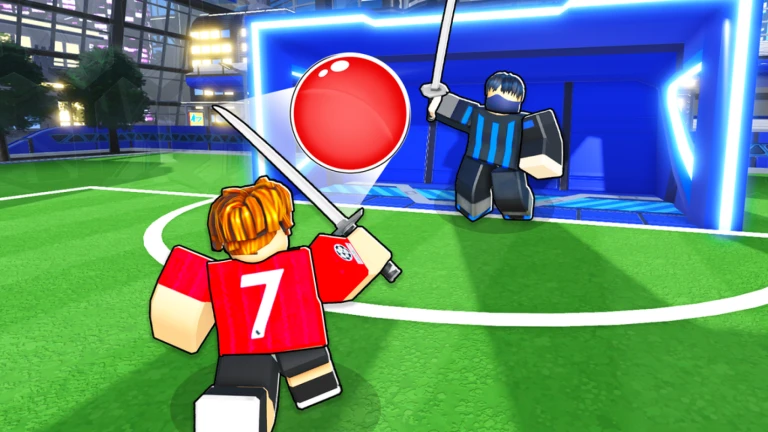 Imagem oficial do jogo Blade League no Roblox