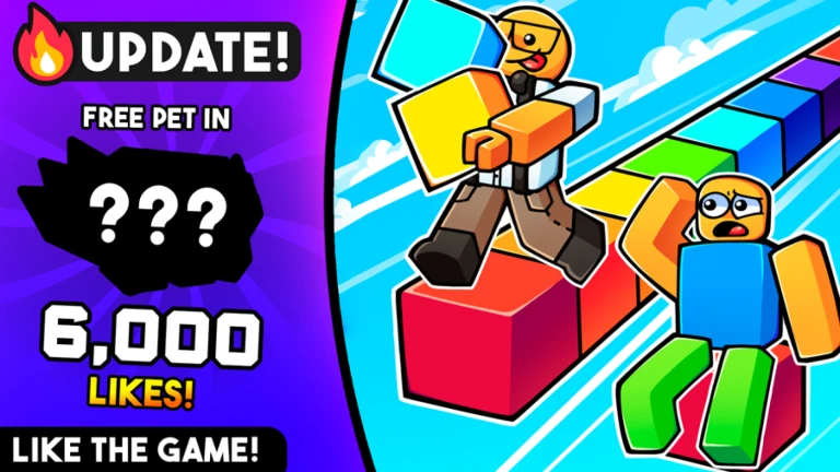 Imagem oficial do jogo Block Race no Roblox