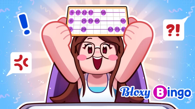 Imagem oficial do jogo Bloxy Bingo no Roblox