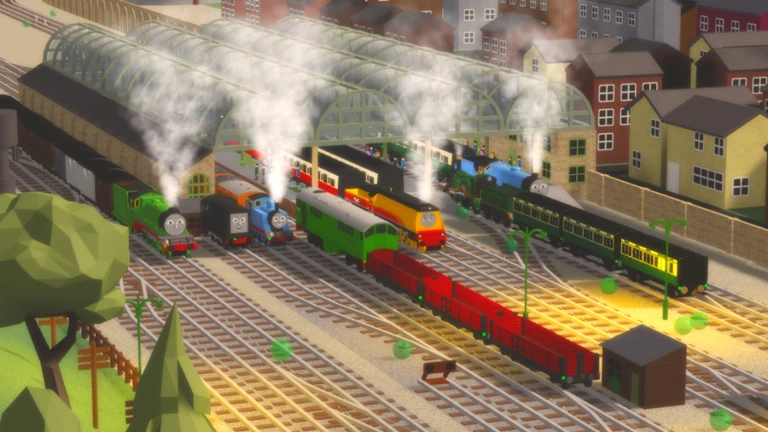 Imagem oficial do jogo Blue Train With Friends (Old) no Roblox
