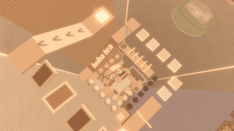 Imagem oficial do jogo Boba Tea Tower (Boba Tower) no Roblox