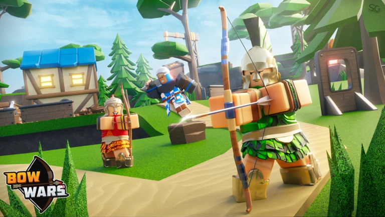 Imagem oficial do jogo Bow Wars no Roblox