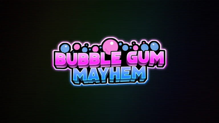 Imagem oficial do jogo Bubble Gum Mayhem no Roblox