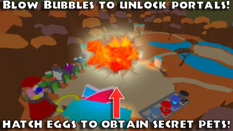 Imagem oficial do jogo Bubble Gum Remixed! no Roblox
