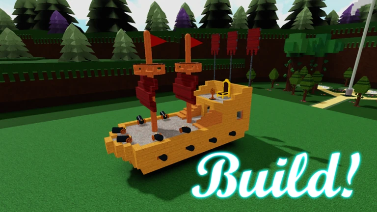 Imagem oficial do jogo Build A Boat For Treasure no Roblox