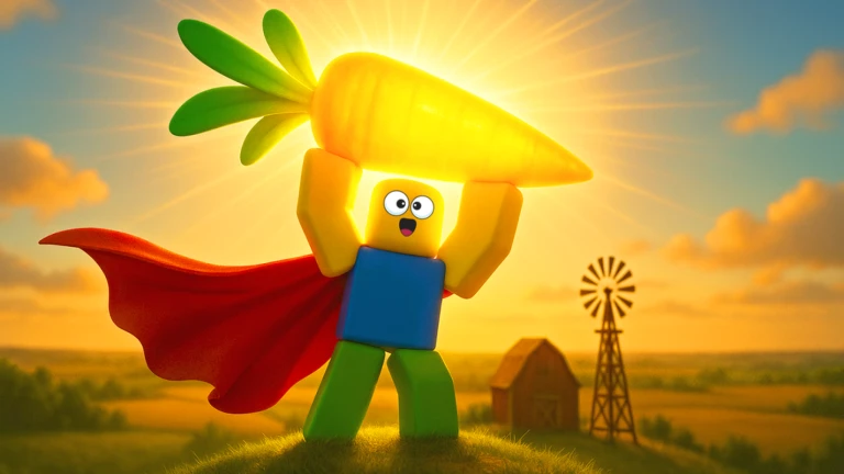 Imagem oficial do jogo Build A Farm! no Roblox