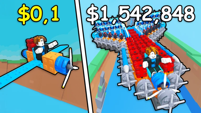 Imagem oficial do jogo Build A Plane no Roblox