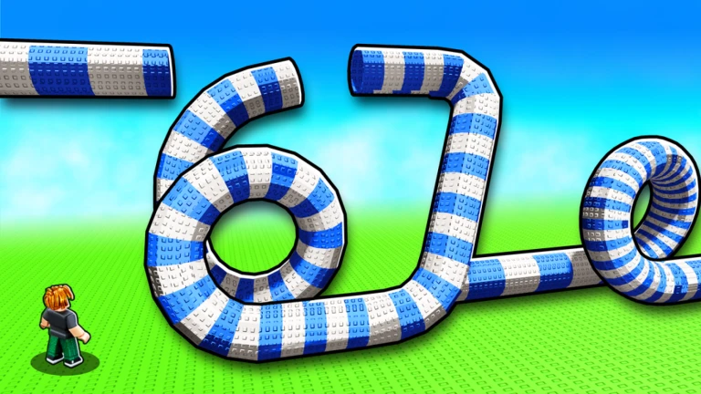 Imagem oficial do jogo Build a Waterslide no Roblox