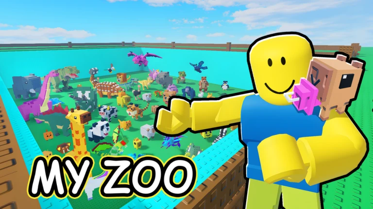 Imagem oficial do jogo Build a Zoo no Roblox