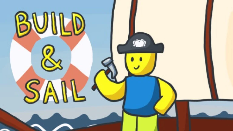 Imagem oficial do jogo Build and Sail no Roblox