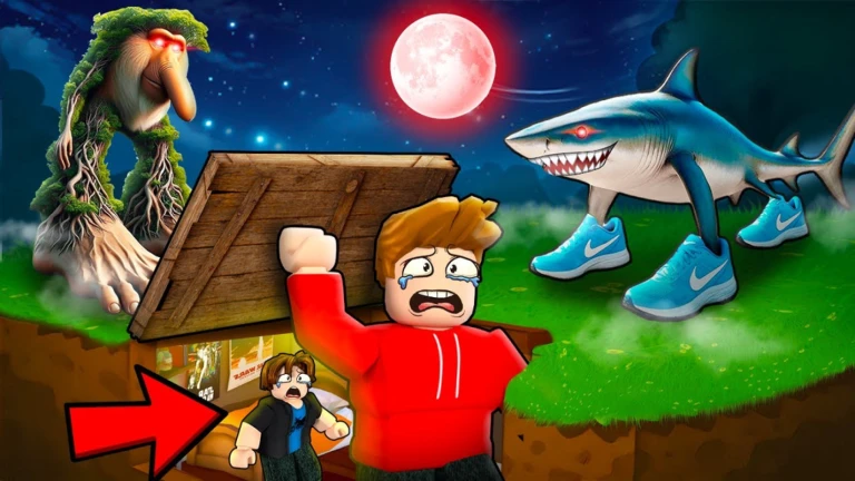 Imagem oficial do jogo Build to Survive MONSTERS! no Roblox