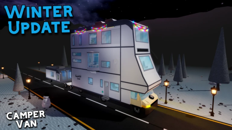Imagem oficial do jogo Camper Van no Roblox