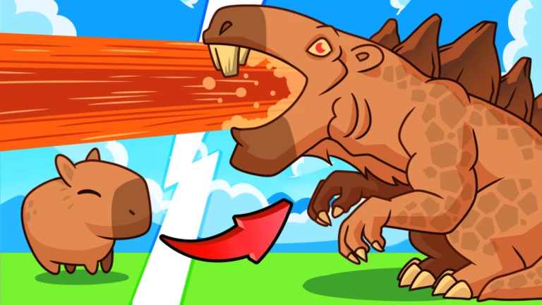 Imagem oficial do jogo Capybara Evolution no Roblox