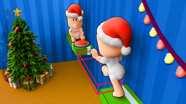 Imagem oficial do jogo Christmas Team Escape (Santa Teamwork Obby) no Roblox