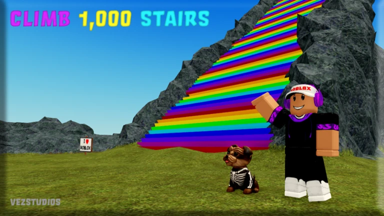 Imagem oficial do jogo Climb 1,000 Stairs no Roblox