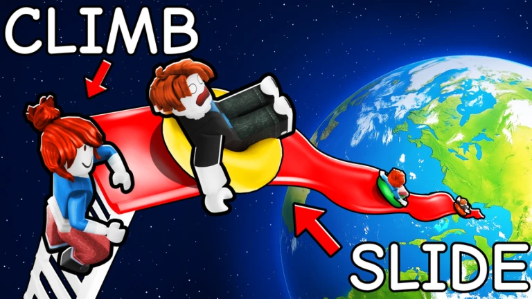 Imagem oficial do jogo Climb and Slide! no Roblox