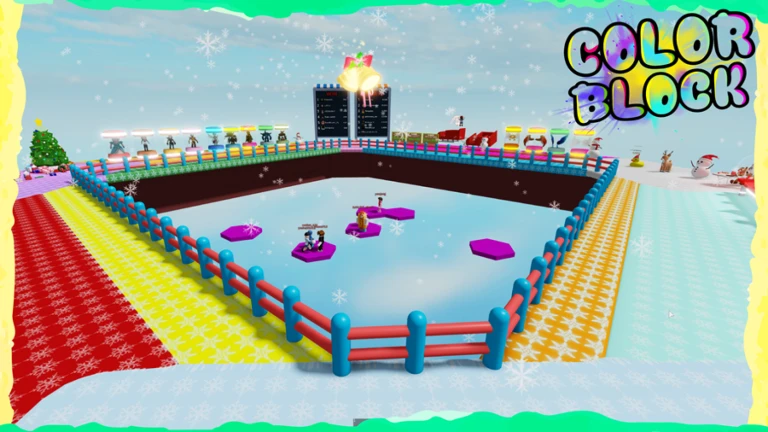 Imagem oficial do jogo Color Block no Roblox