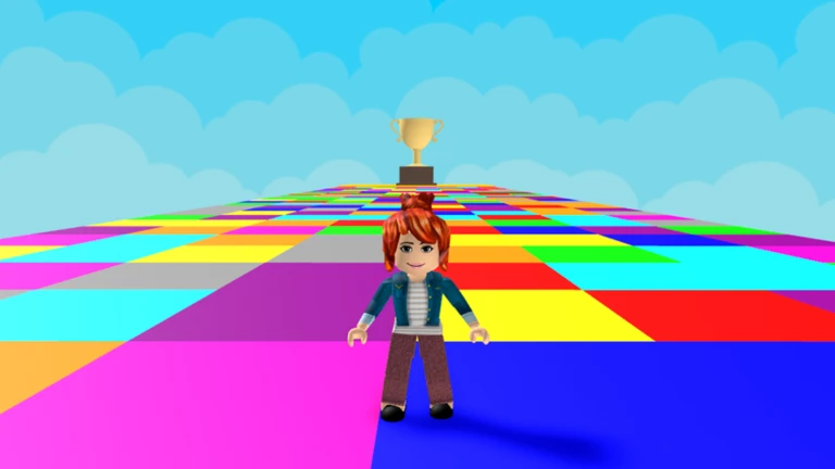 Imagem oficial do jogo Color Block Run no Roblox