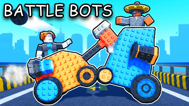 Imagem oficial do jogo Crash Bots no Roblox