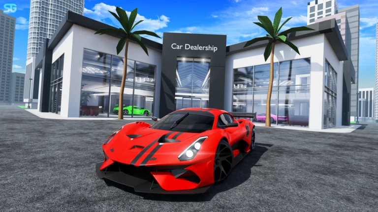 Imagem oficial do jogo Dealership Tycoon Cars no Roblox