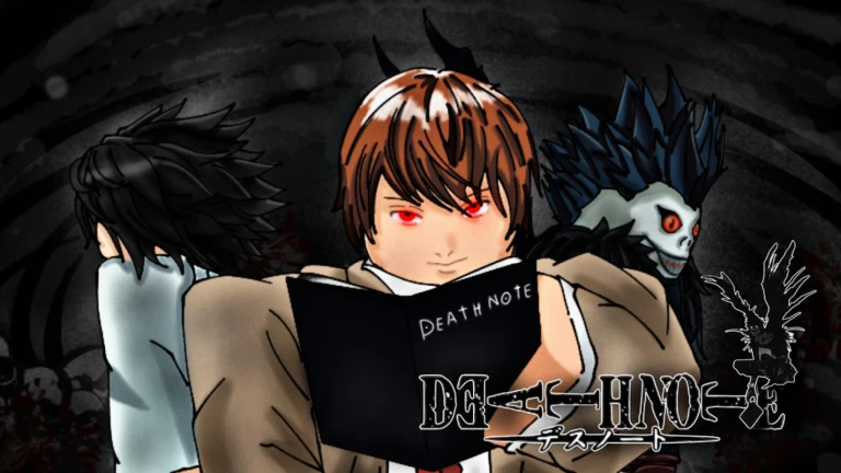 Imagem oficial do jogo DEATH NOTE no Roblox