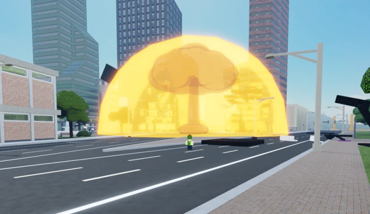 Imagem oficial do jogo Destroy a City no Roblox