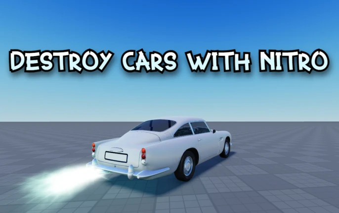 Imagem oficial do jogo Destroy Cars with Nitro no Roblox
