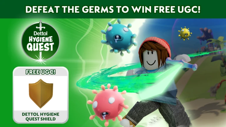 Imagem oficial do jogo Dettol Hygiene Quest no Roblox