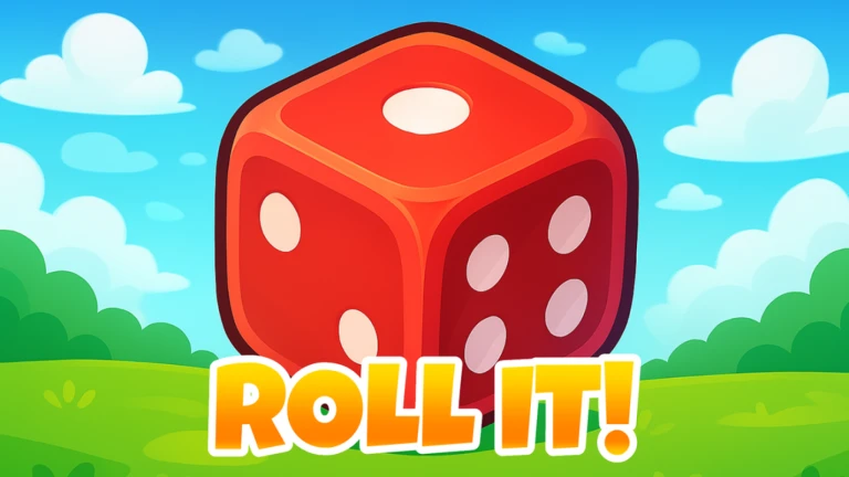 Imagem oficial do jogo DICE RNG! no Roblox