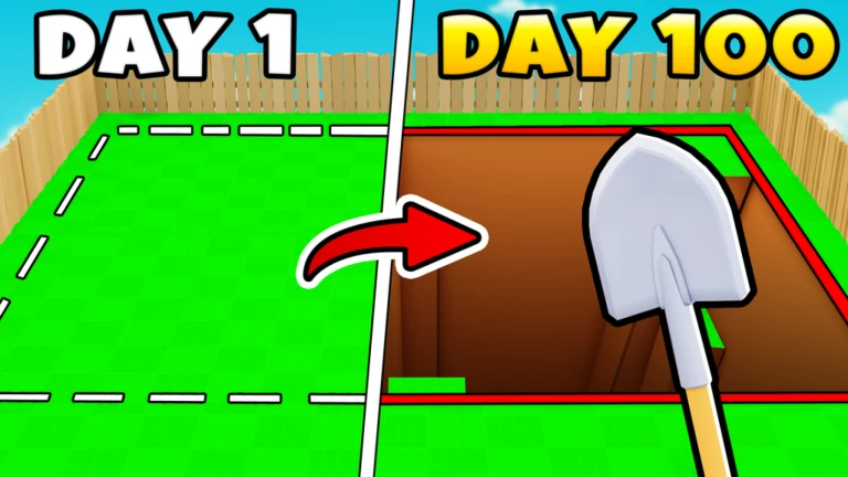 Imagem oficial do jogo Dig the Backyard no Roblox