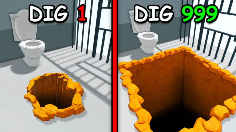 Imagem oficial do jogo Dig to Escape no Roblox
