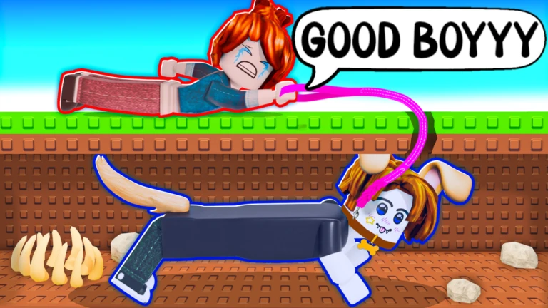 Imagem oficial do jogo Dog Walk no Roblox