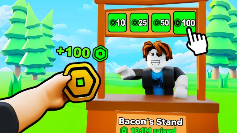 Imagem oficial do jogo Donate Game no Roblox