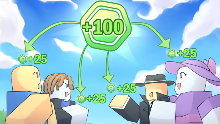 Imagem oficial do jogo DONATE TO ALL no Roblox